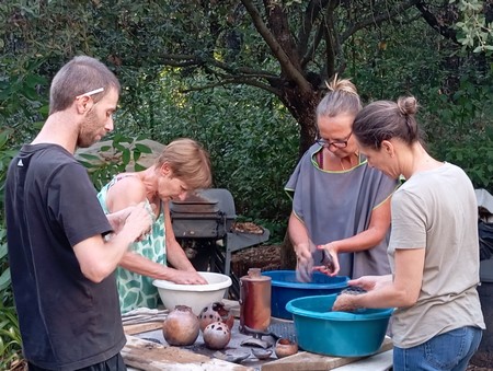 Stage de raku nettoyage des pièces
