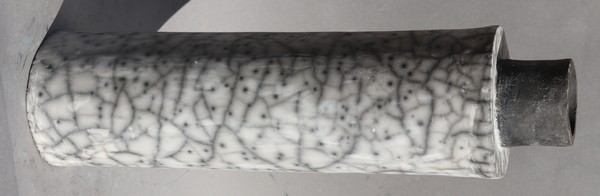 Vase en grès stage raku