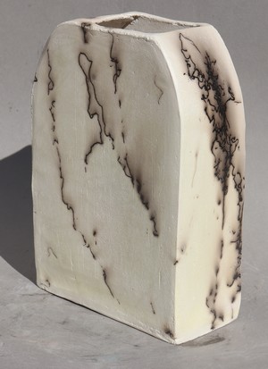 Vase dentelles stage raku