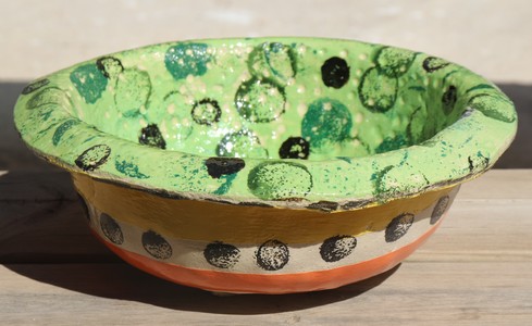 Pièce émaillée cuisson électrique stage de poterie