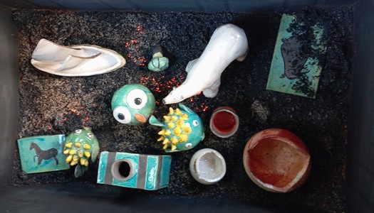 plat stage de raku cuisson en réduction